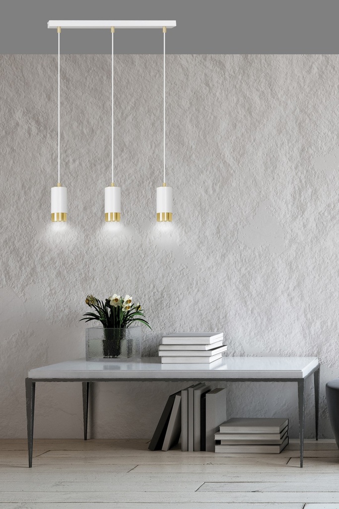 Fumiko 3 pendant lamp – Gold – photo 5