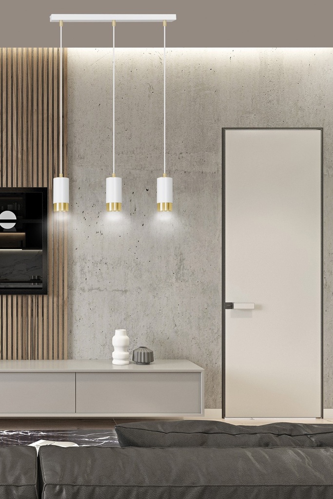 Fumiko 3 pendant lamp – Gold – photo 7