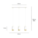 Fumiko 3 pendant lamp – Gold – photo 9