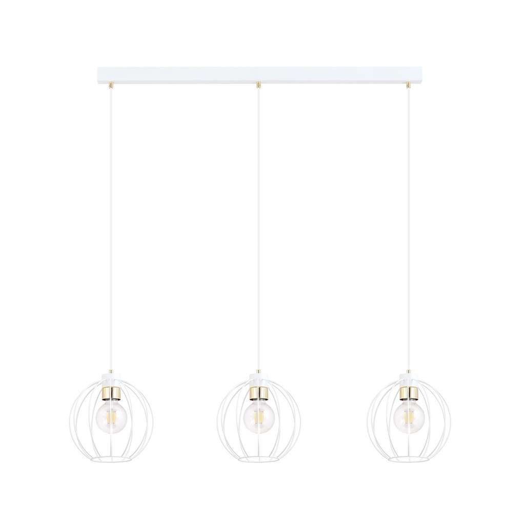 Gino 3 pendant lamp – White – photo 3