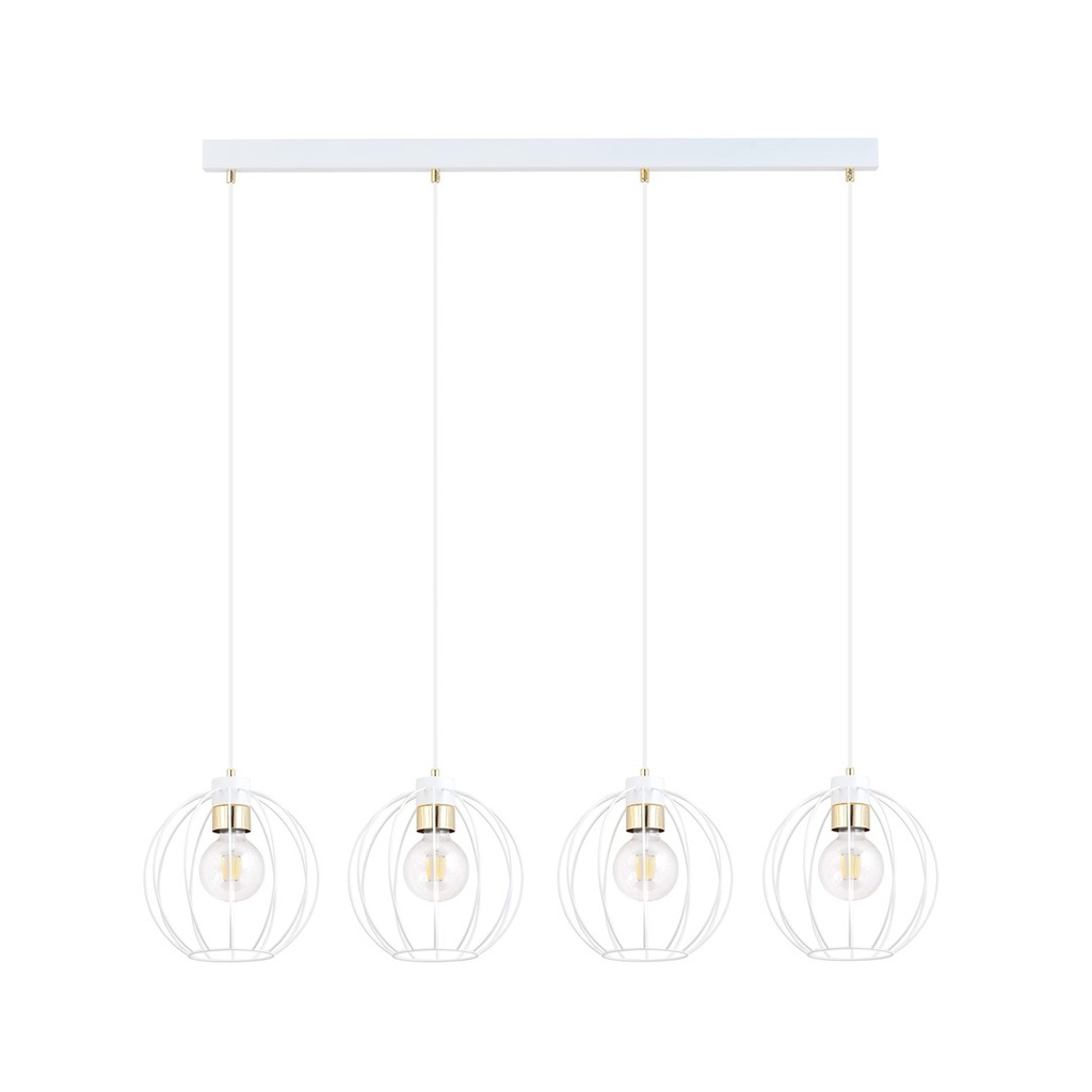 Gino 4 pendant lamp – White – photo 3