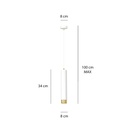 Kibo pendant lamp 1 – Gold – photo 9