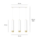 Kibo 3 pendant lamp – Gold – photo 9