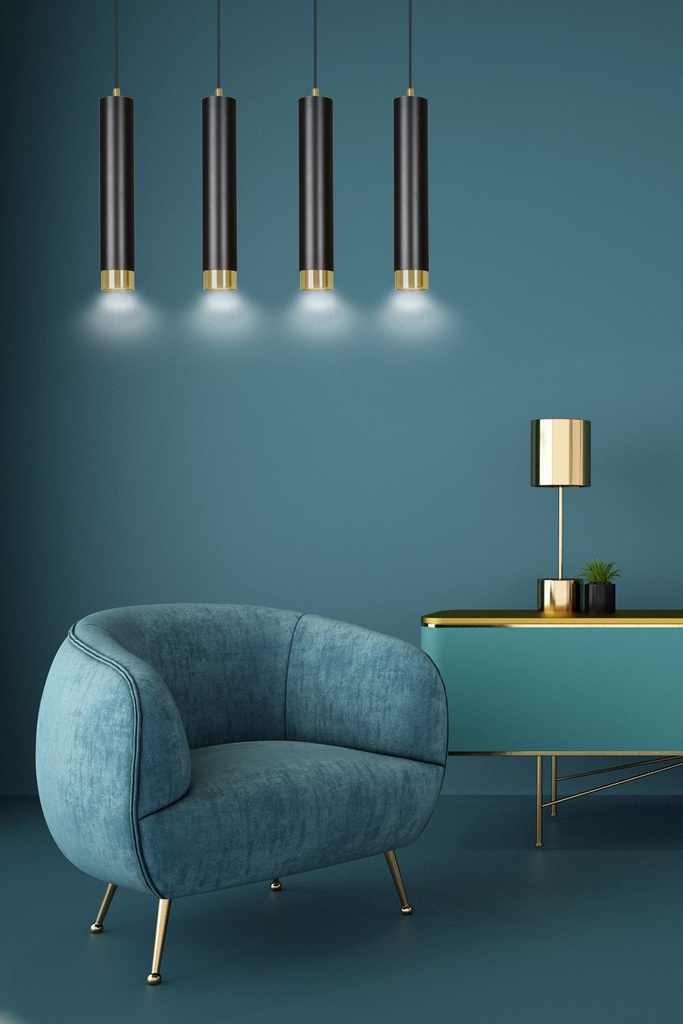Kibo 4 pendant lamp – Gold – photo 7