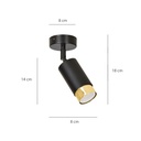 Hiro 1 ceiling lamp – Gold – photo 9