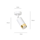 Hiro 1 ceiling lamp – Gold – photo 9