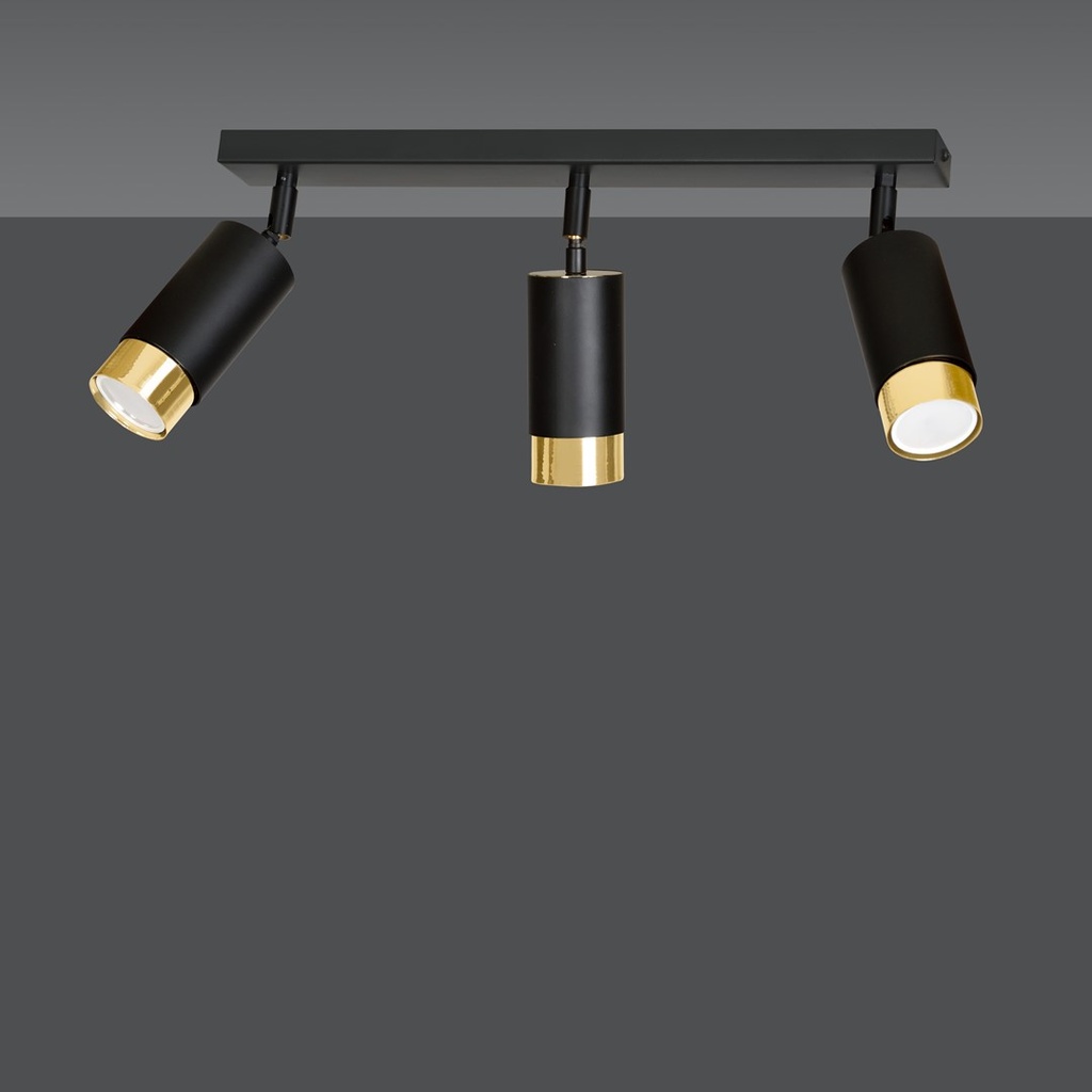 Hiro 3 ceiling lamp – Gold – photo 3