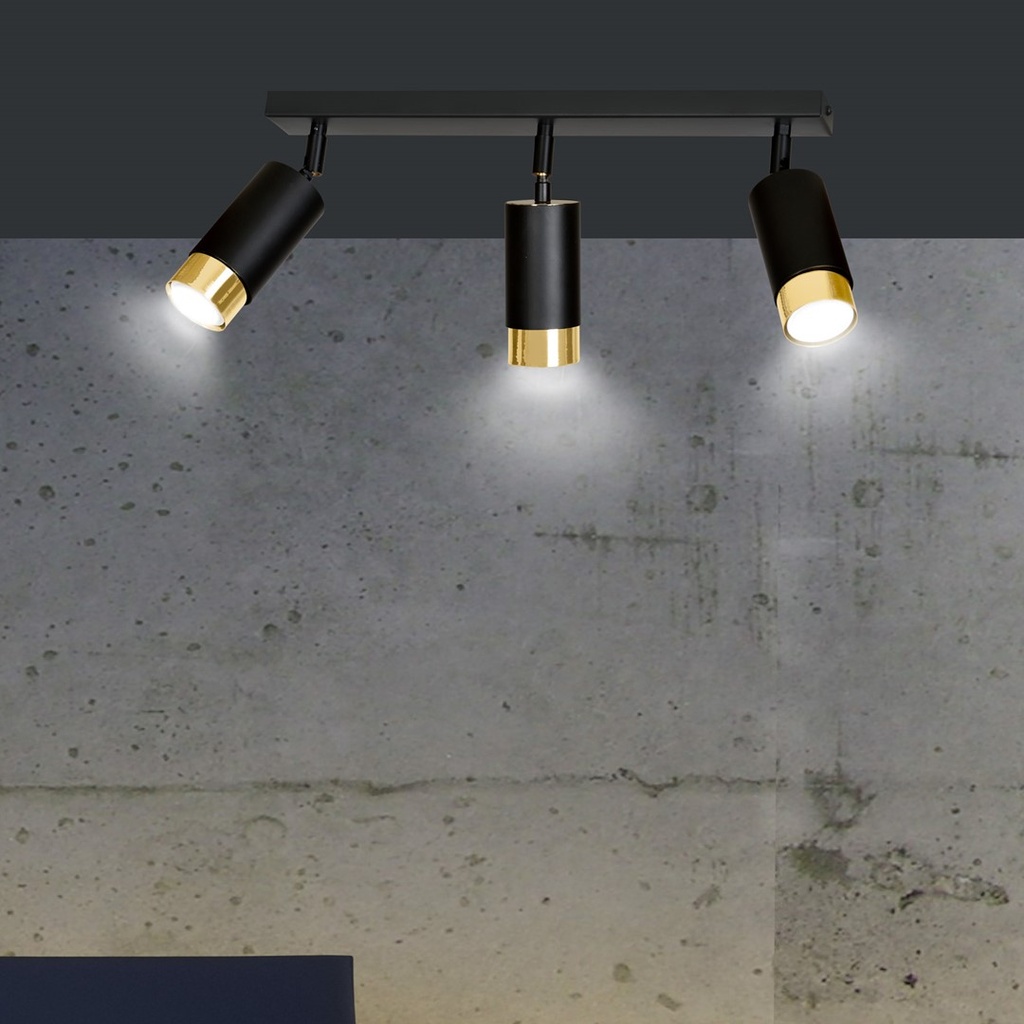 Hiro 3 ceiling lamp – Gold – photo 8