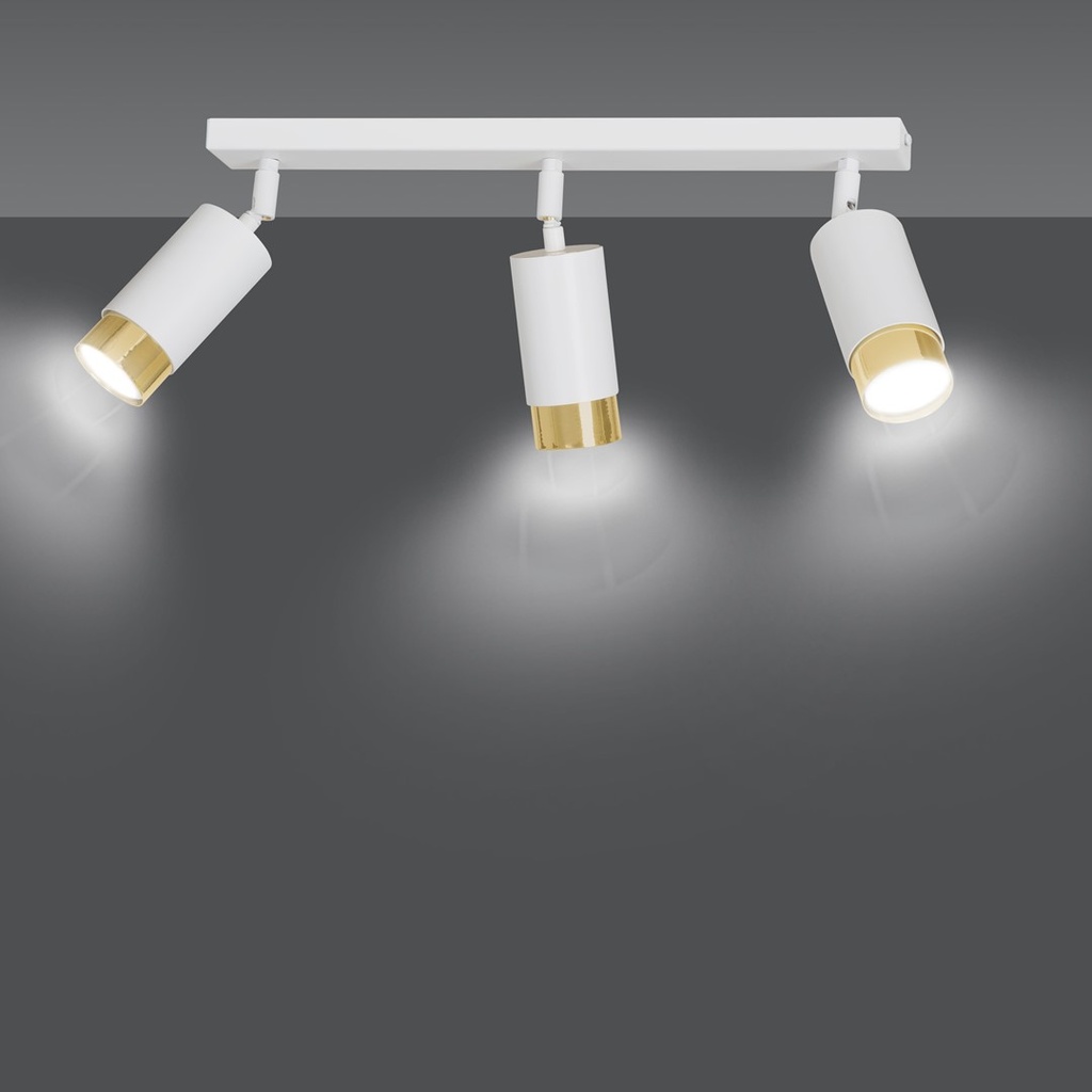 Hiro 3 ceiling lamp – Gold – photo 4