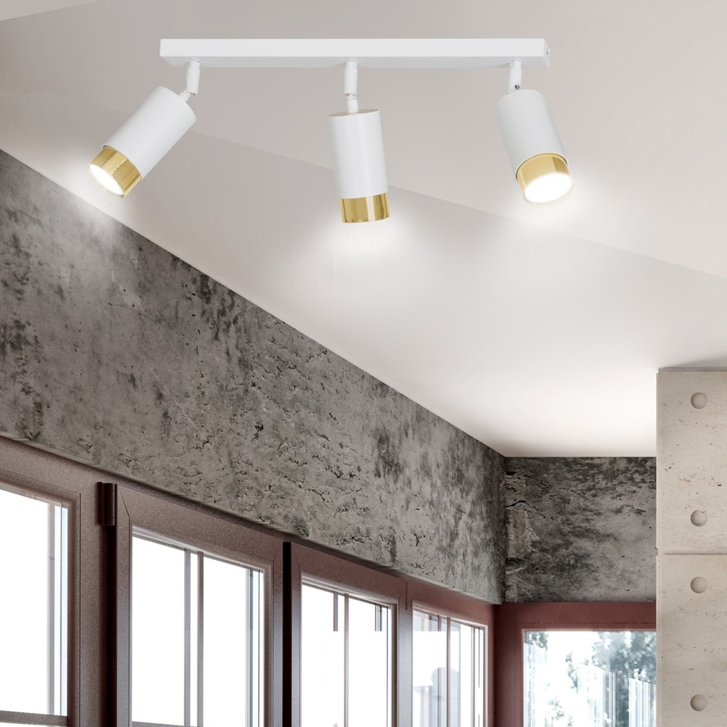 Hiro 3 ceiling lamp – Gold – photo 6