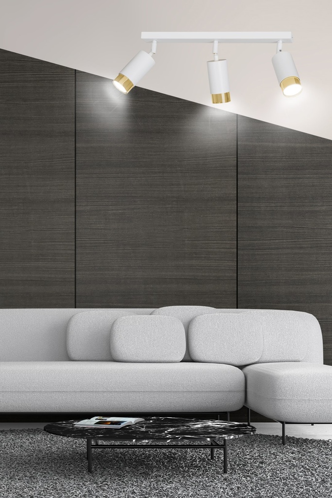 Hiro 3 ceiling lamp – Gold – photo 7