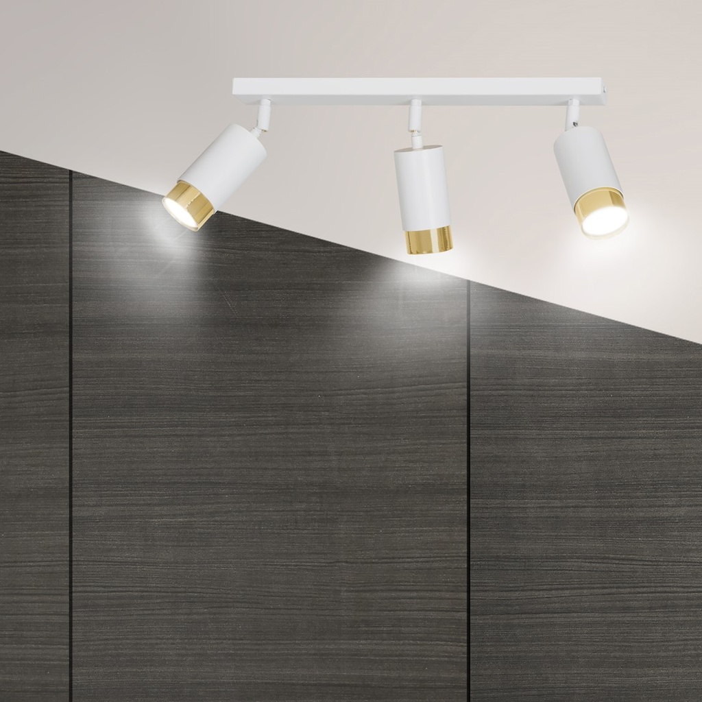 Hiro 3 ceiling lamp – Gold – photo 8