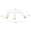 Hiro 3 ceiling lamp – Gold – photo 9