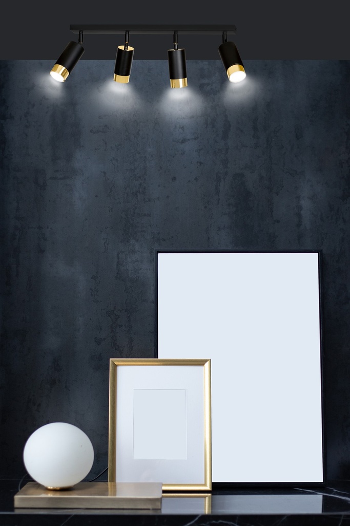 Hiro 4 ceiling lamp – Gold – photo 5