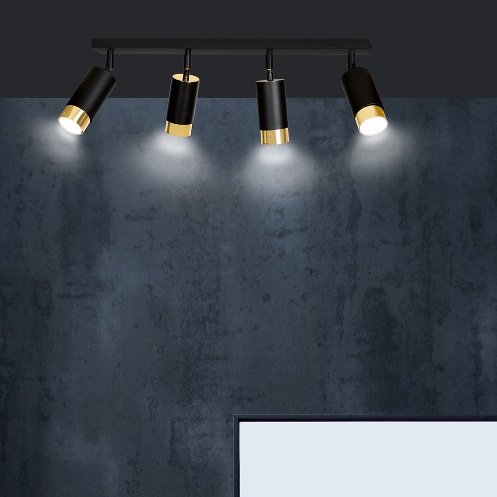 Hiro 4 ceiling lamp – Gold – photo 6