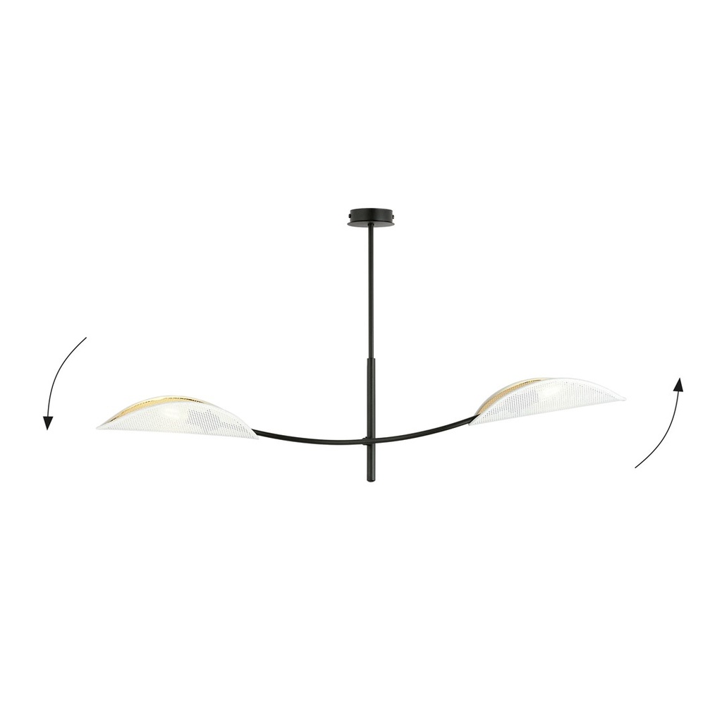 Lotus 2 ceiling lamp – White – photo 4