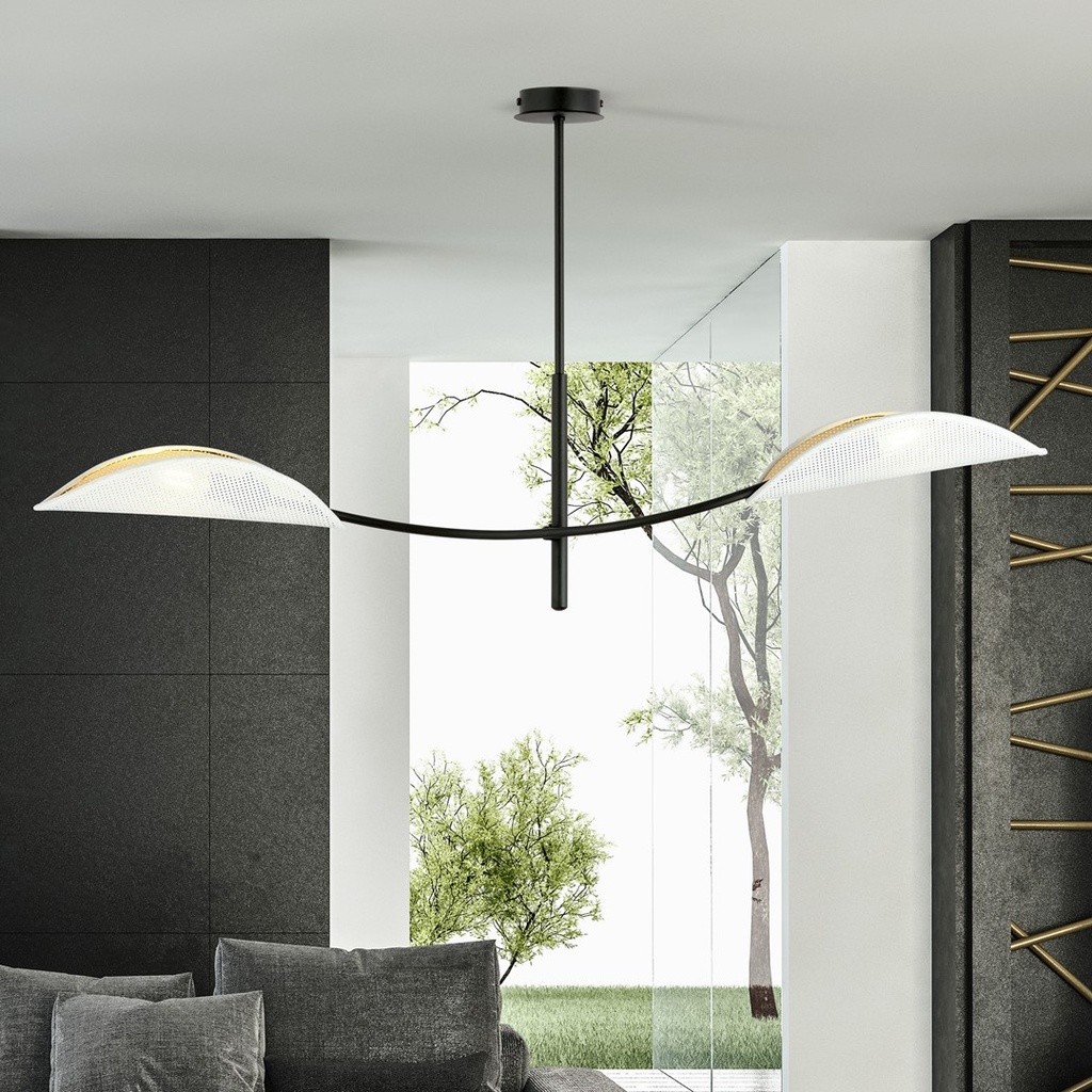 Lotus 2 ceiling lamp – White – photo 5