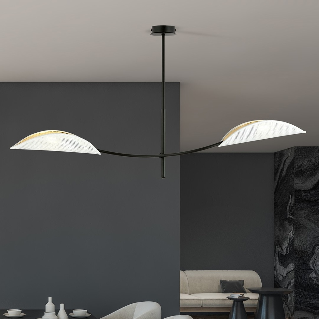 Lotus 2 ceiling lamp – White – photo 6