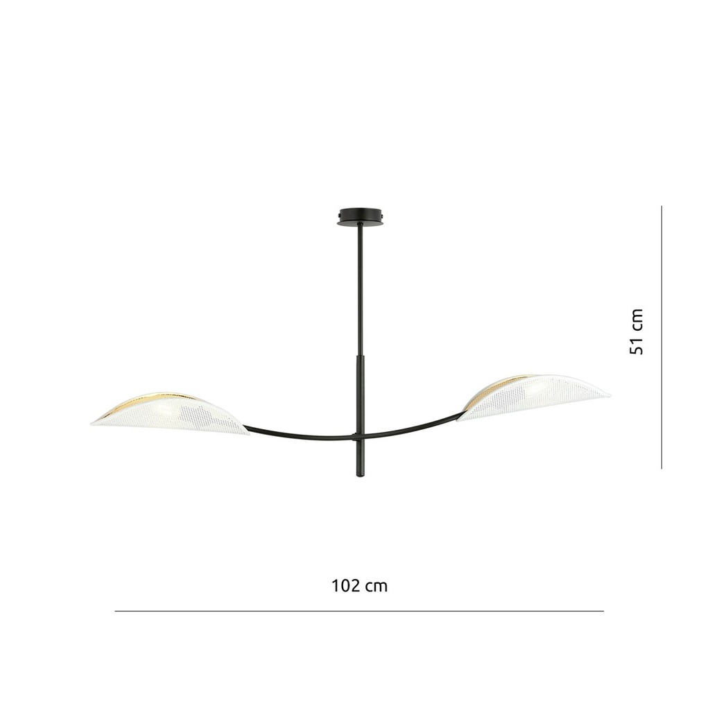 Lotus 2 ceiling lamp – White – photo 7