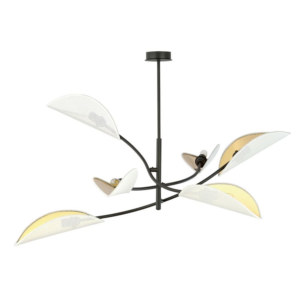 Lotus 6 ceiling lamp – White – photo 3