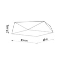 HEXA 45 Ceiling Lamp – White – photo 5