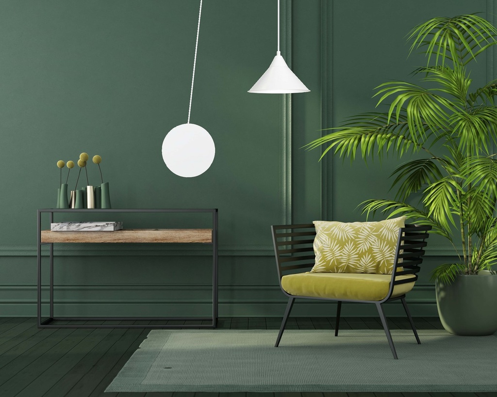 Abramo 1 pendant lamp – White – photo 5