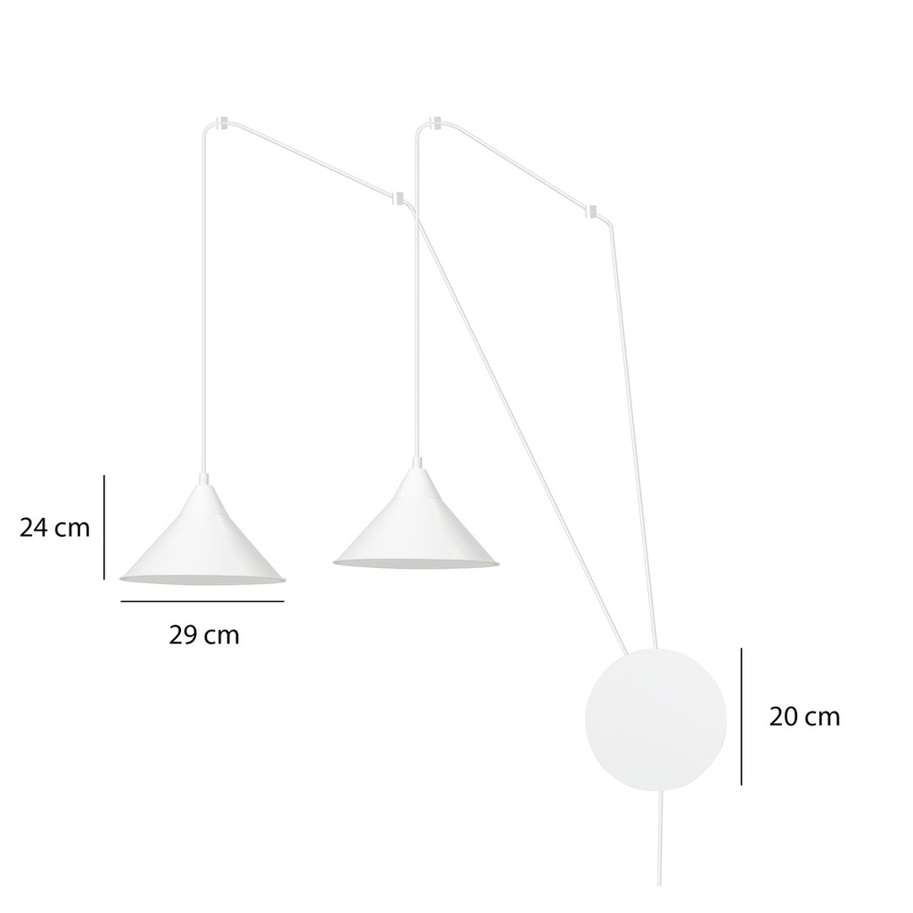 Abramo 2 pendant lamp – White – photo 4