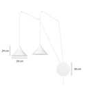 Abramo 2 pendant lamp – White – photo 4