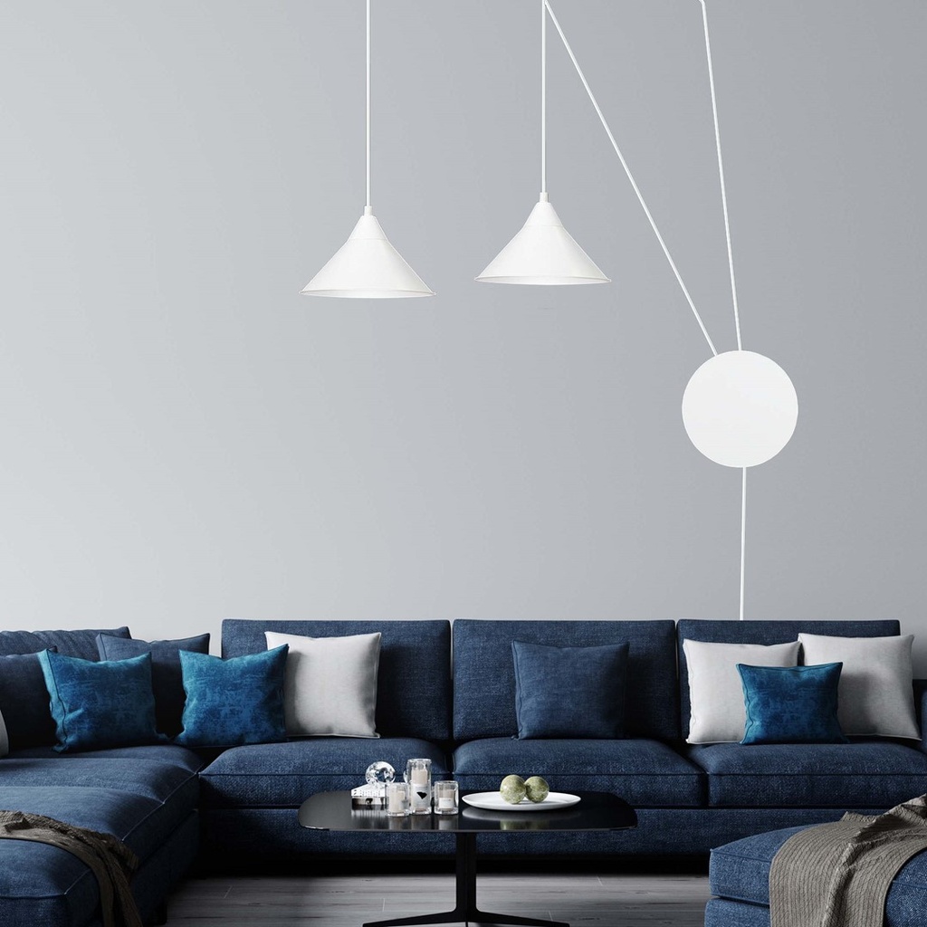 Abramo 2 pendant lamp – White – photo 9