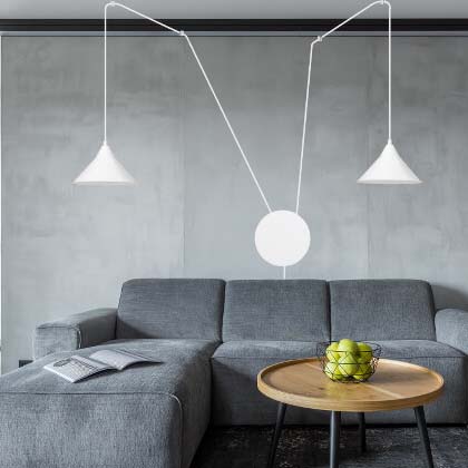 Abramo 2 pendant lamp – White – photo 10