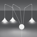 Abramo 3 pendant lamp – White – photo 3