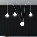 Abramo 3 pendant lamp – White – photo 6