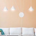 Abramo 3 pendant lamp – White – photo 8