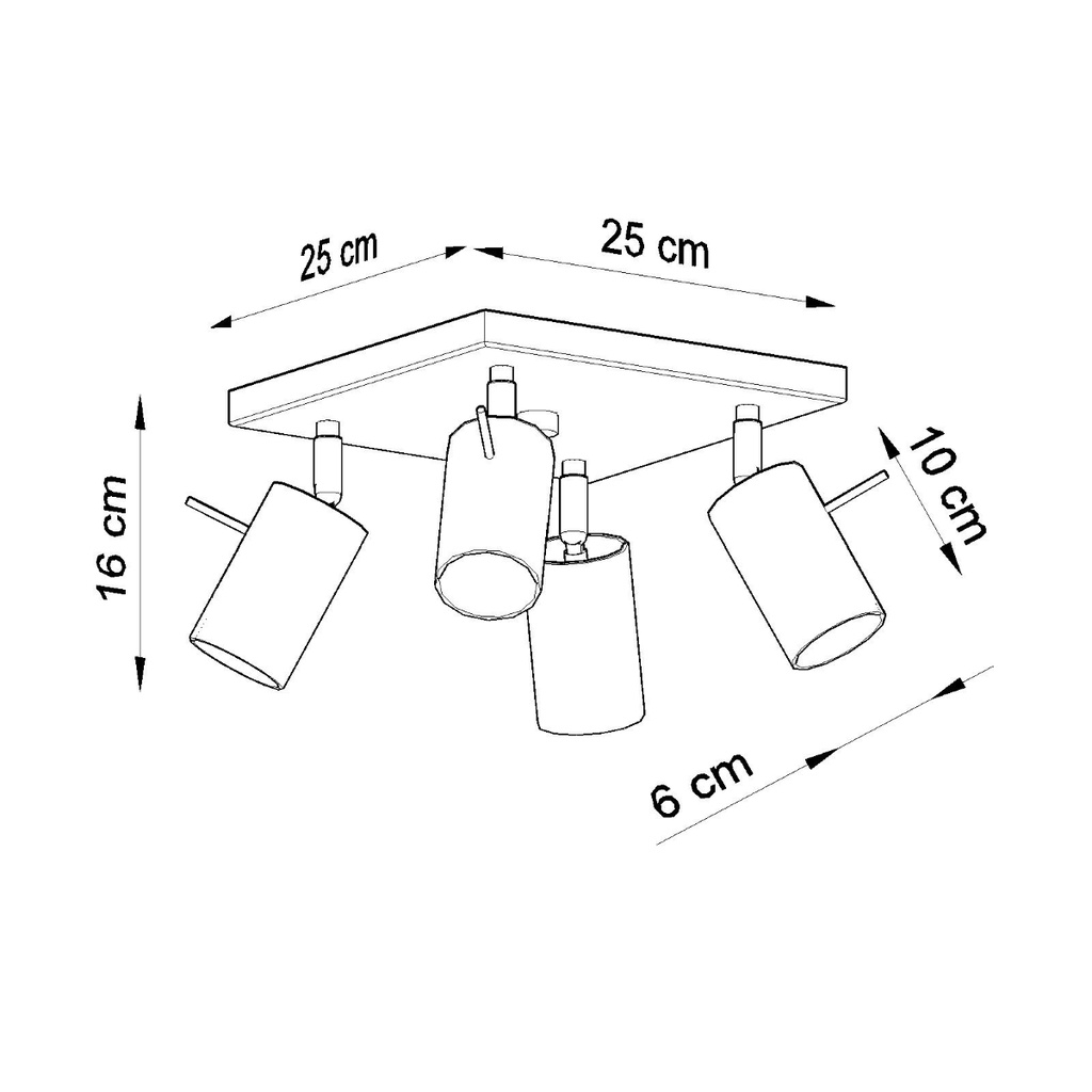 RING 4 ceiling light – Grey – photo 5
