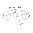 RING 4 ceiling light – Grey – photo 5