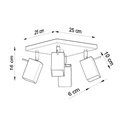 MERIDA 4 ceiling light – White – photo 5