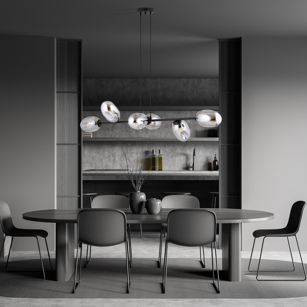 Pandora 6 pendant lamp – graphite – photo 4
