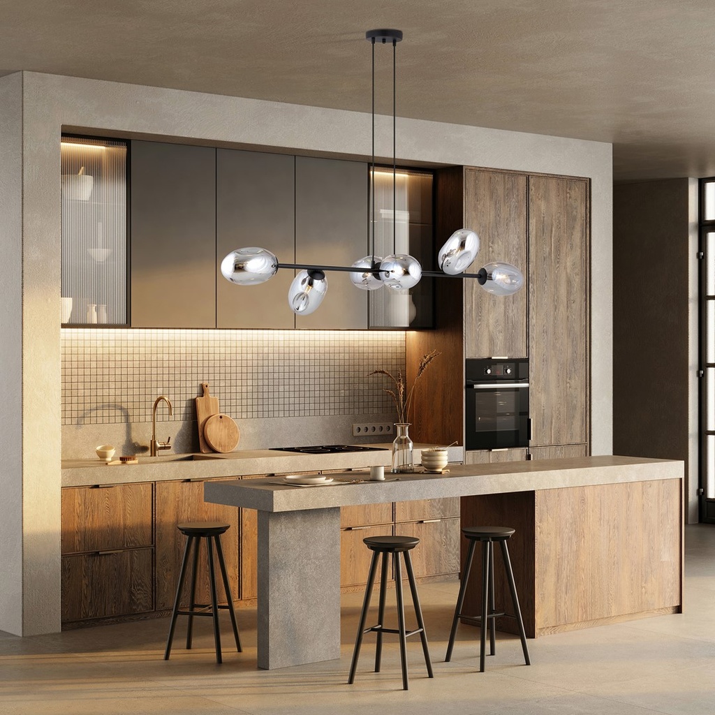 Pandora 6 pendant lamp – graphite – photo 5