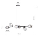 Pandora 6 pendant lamp – graphite – photo 6