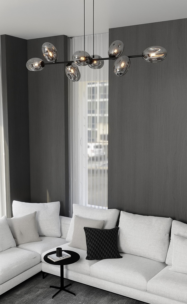 Pandora 8 pendant lamp – graphite – photo 4