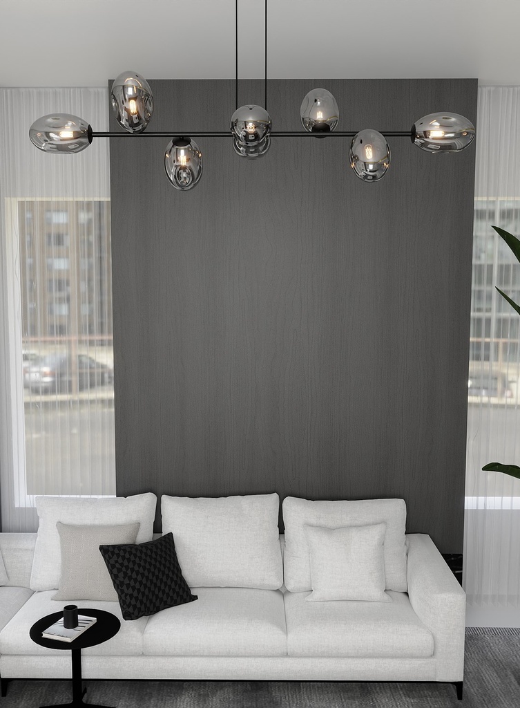 Pandora 8 pendant lamp – graphite – photo 5