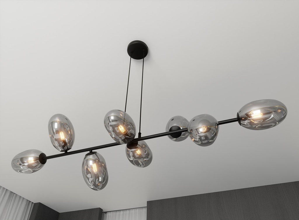 Pandora 8 pendant lamp – graphite – photo 6