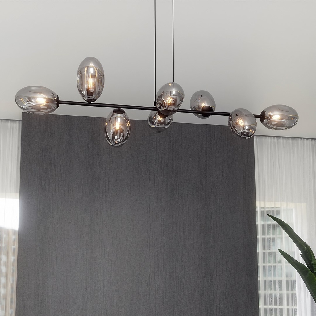Pandora 8 pendant lamp – graphite – photo 7