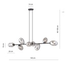 Pandora 8 pendant lamp – graphite – photo 8