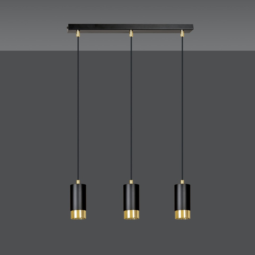 Fumiko 3 pendant lamp – Gold – photo 3