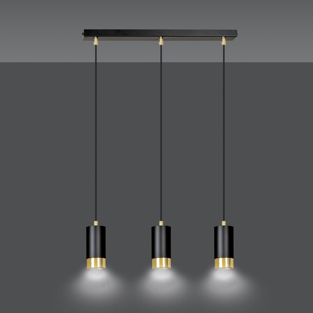 Fumiko 3 pendant lamp – Gold – photo 4