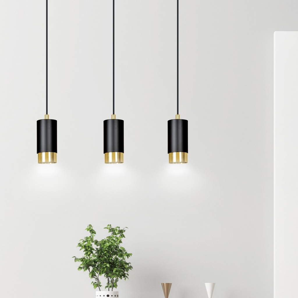 Fumiko 3 pendant lamp – Gold – photo 6