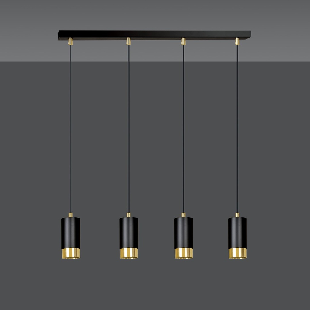 Fumiko 4 pendant lamp – Gold – photo 3