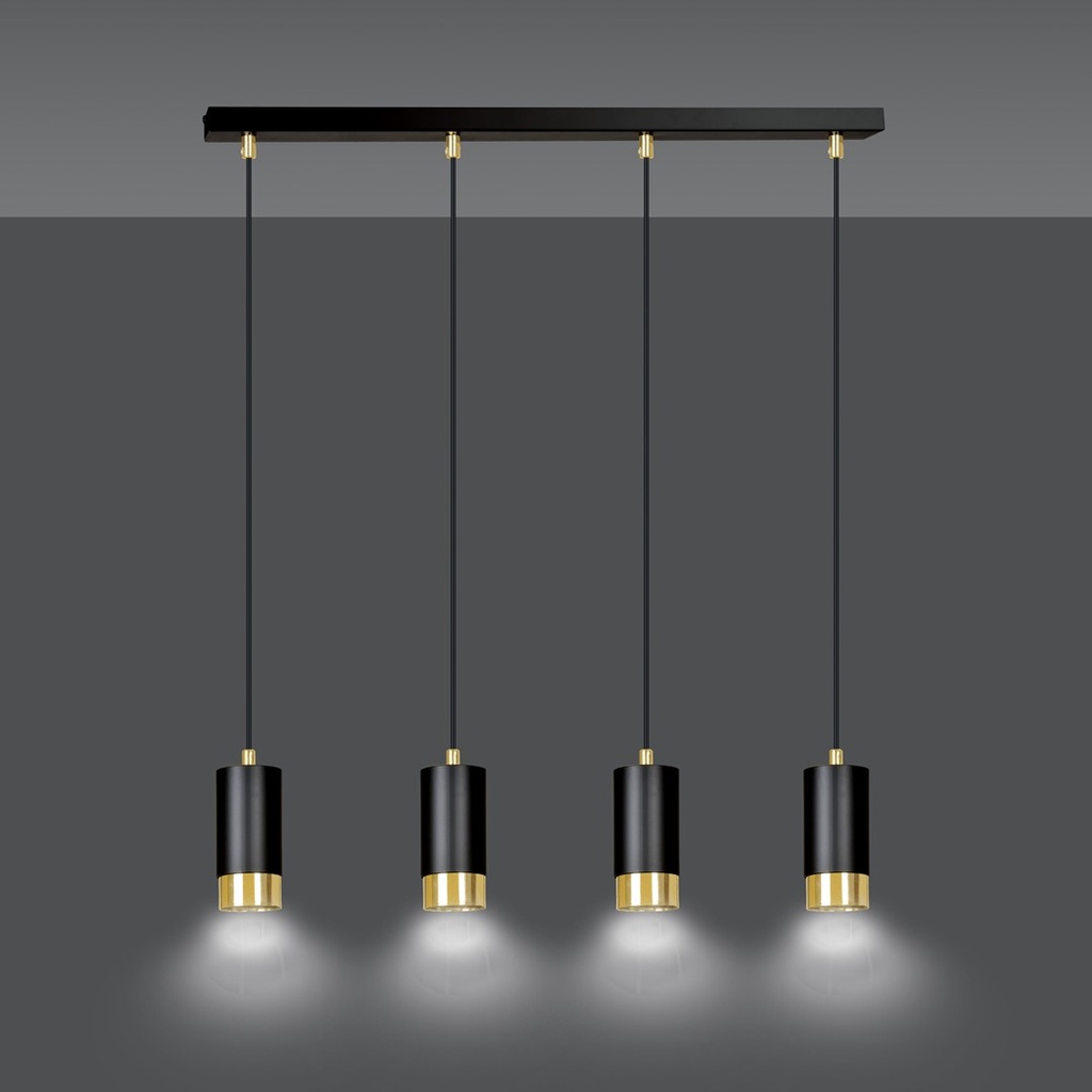 Fumiko 4 pendant lamp – Gold – photo 4