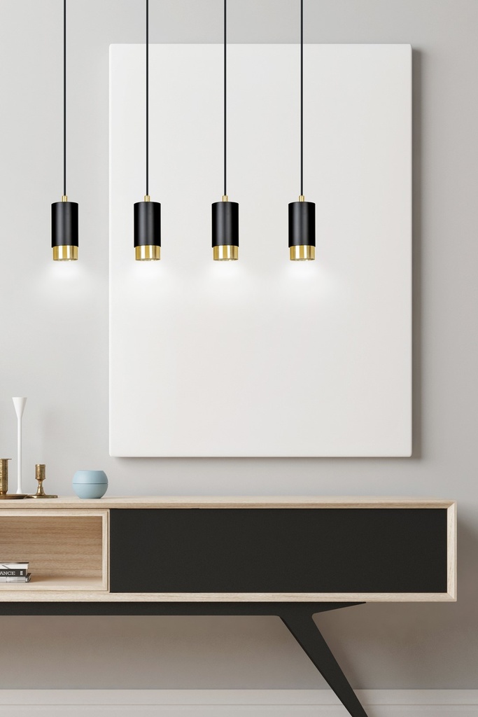 Fumiko 4 pendant lamp – Gold – photo 7
